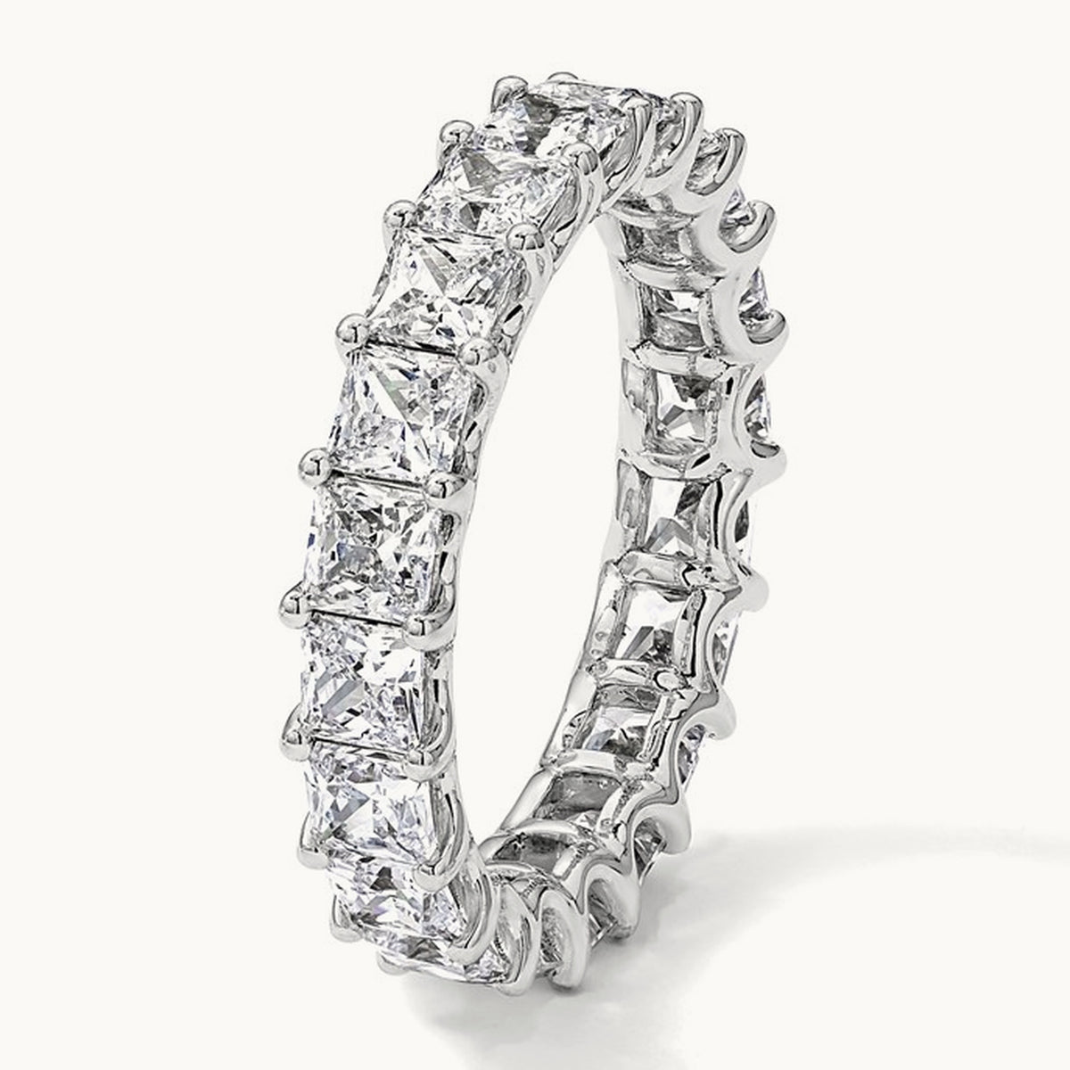 Princess Eternity Band, 3-5 ct Lab-Grown Diamond