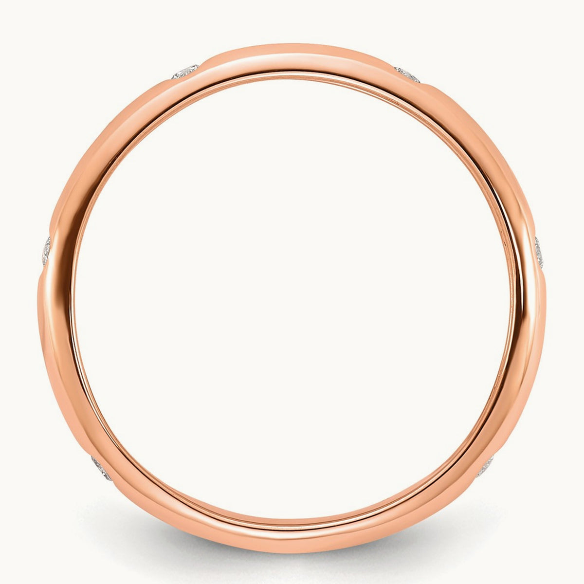 6-stone Diamond Band — 14K Rose Gold