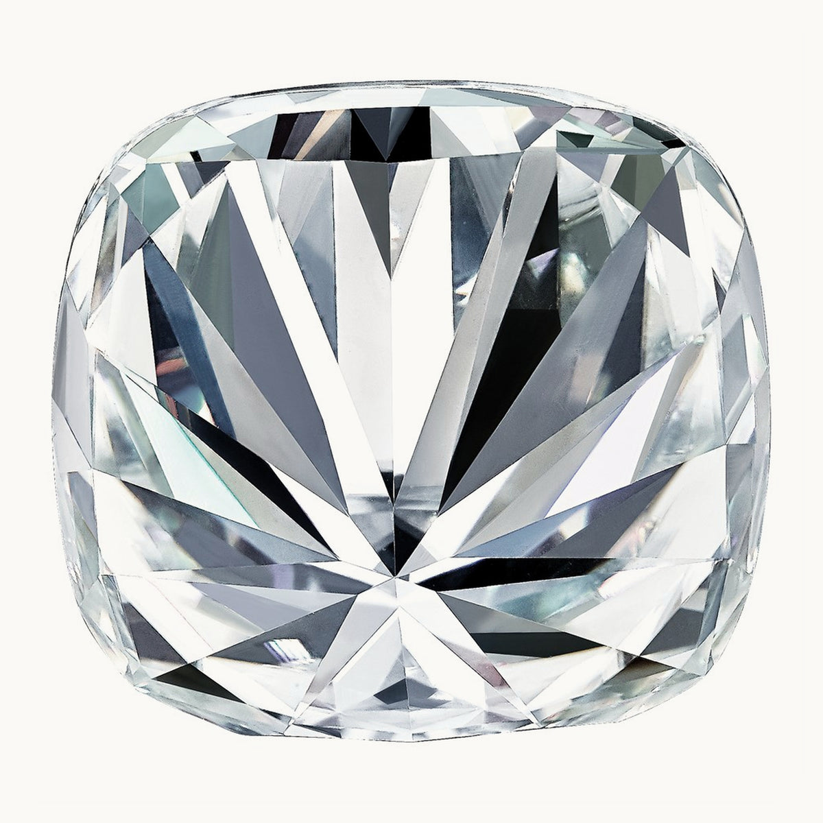 Cushion Pure Light D-E-F Moissanite, 11mm