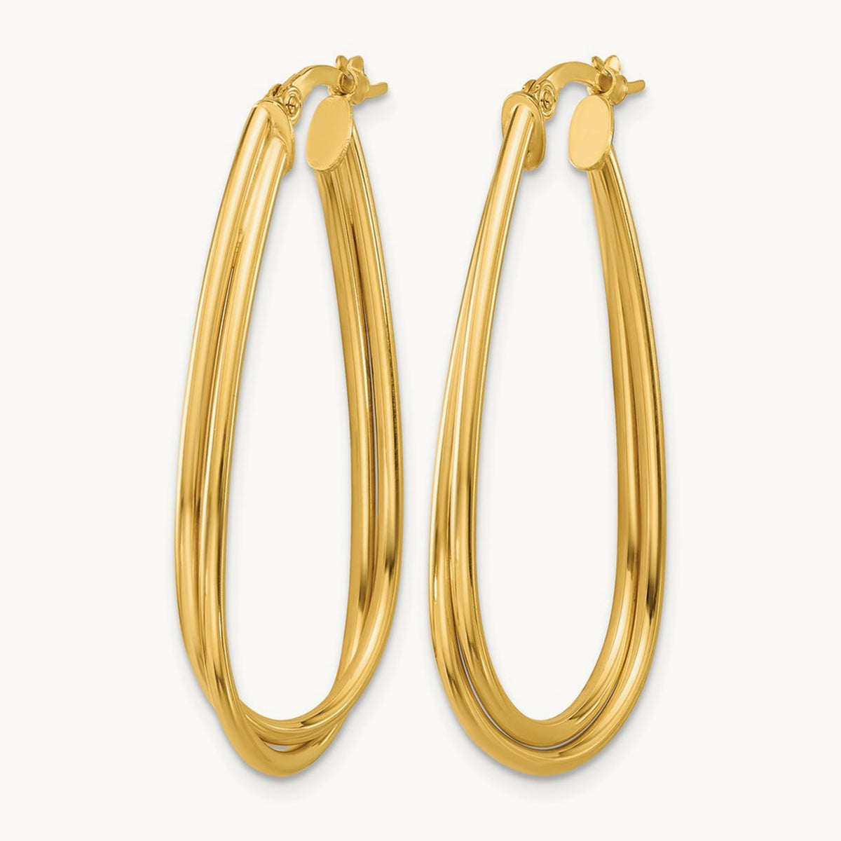 Polished Twist Hoop Earrings — Leslie's — photo set