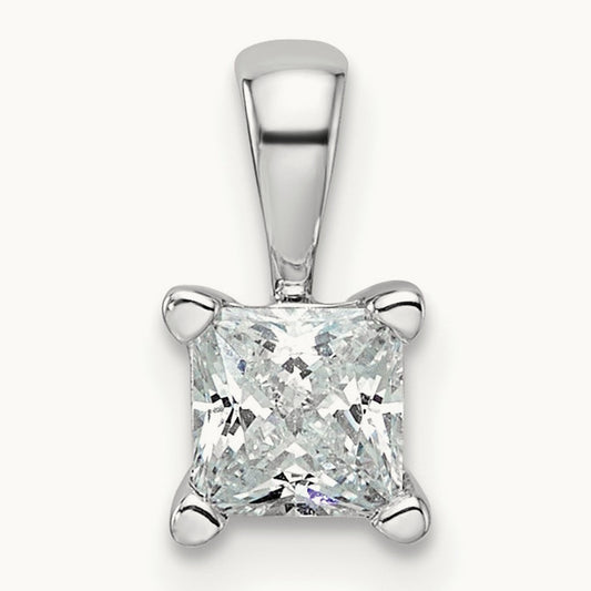 Pendant Necklace, 0.50-0.75 ct tw Lab-Grown Diamond