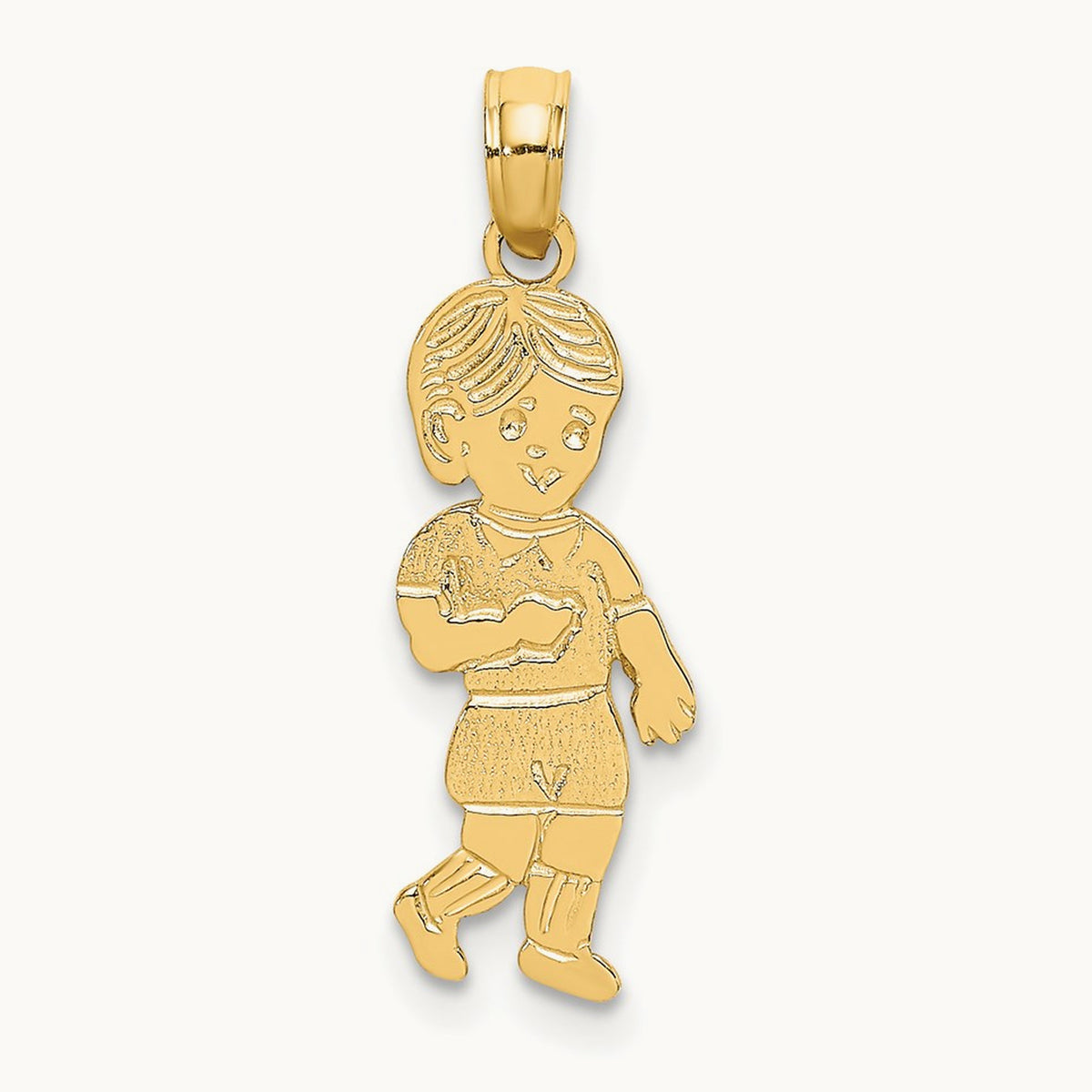 Little Boy Walking Charm, 14K
