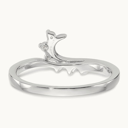 Diamond Wrap, 14K Gold — 14K White Gold