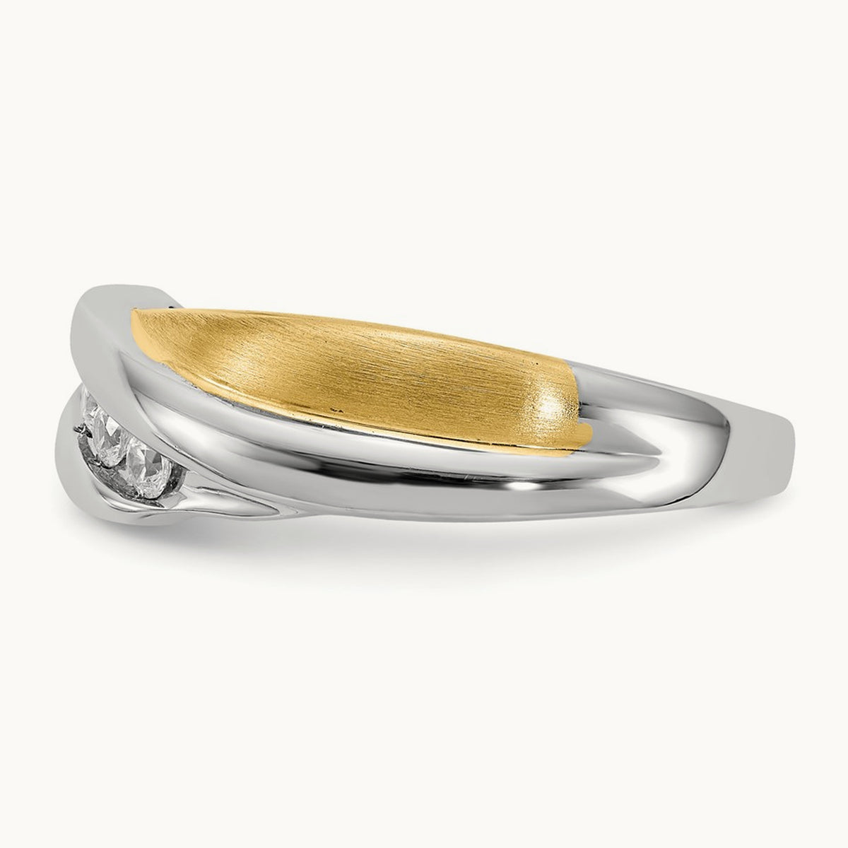 Diamond Men's Ring, 14K Two-tone