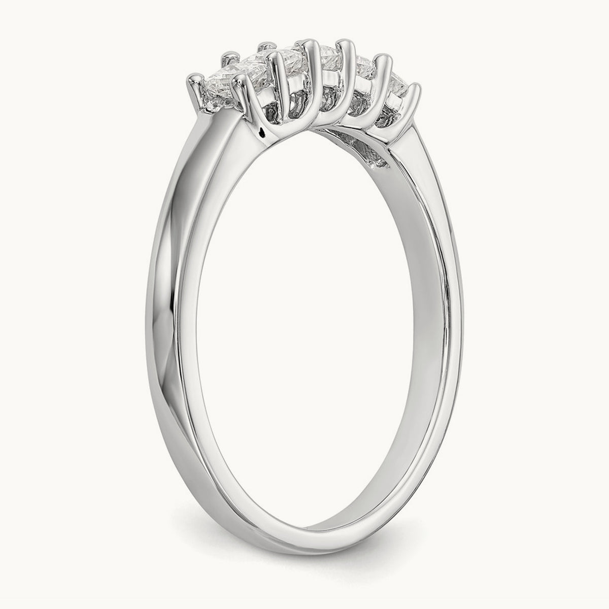 Princess-Cut 5-Stone Band — 1/3 ct, 7