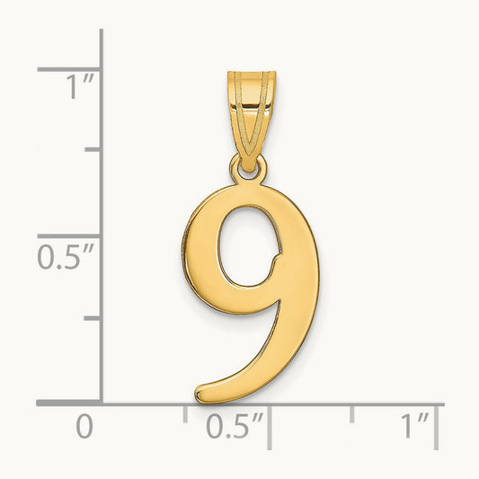 Polished Number 9 Pendant — photo set