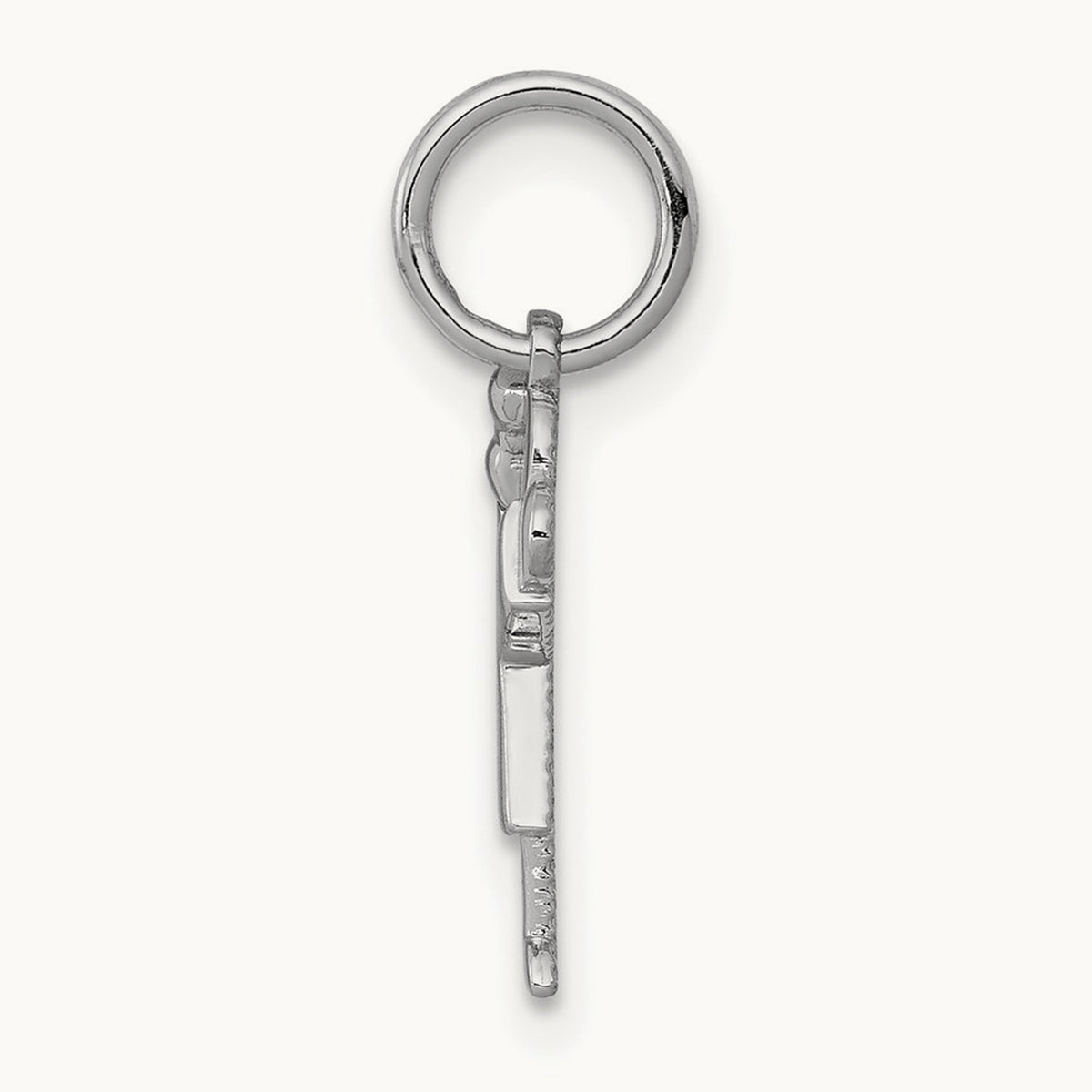 Mini Girl Love Charm — 14K White Gold