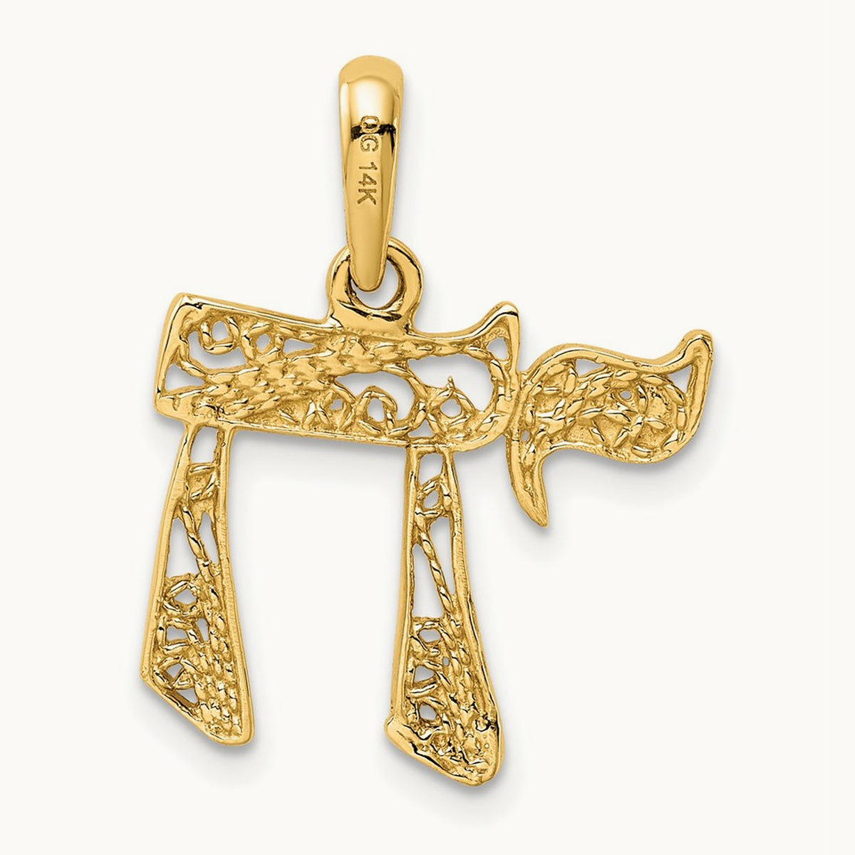 Filigree Chai Pendant — 25mm