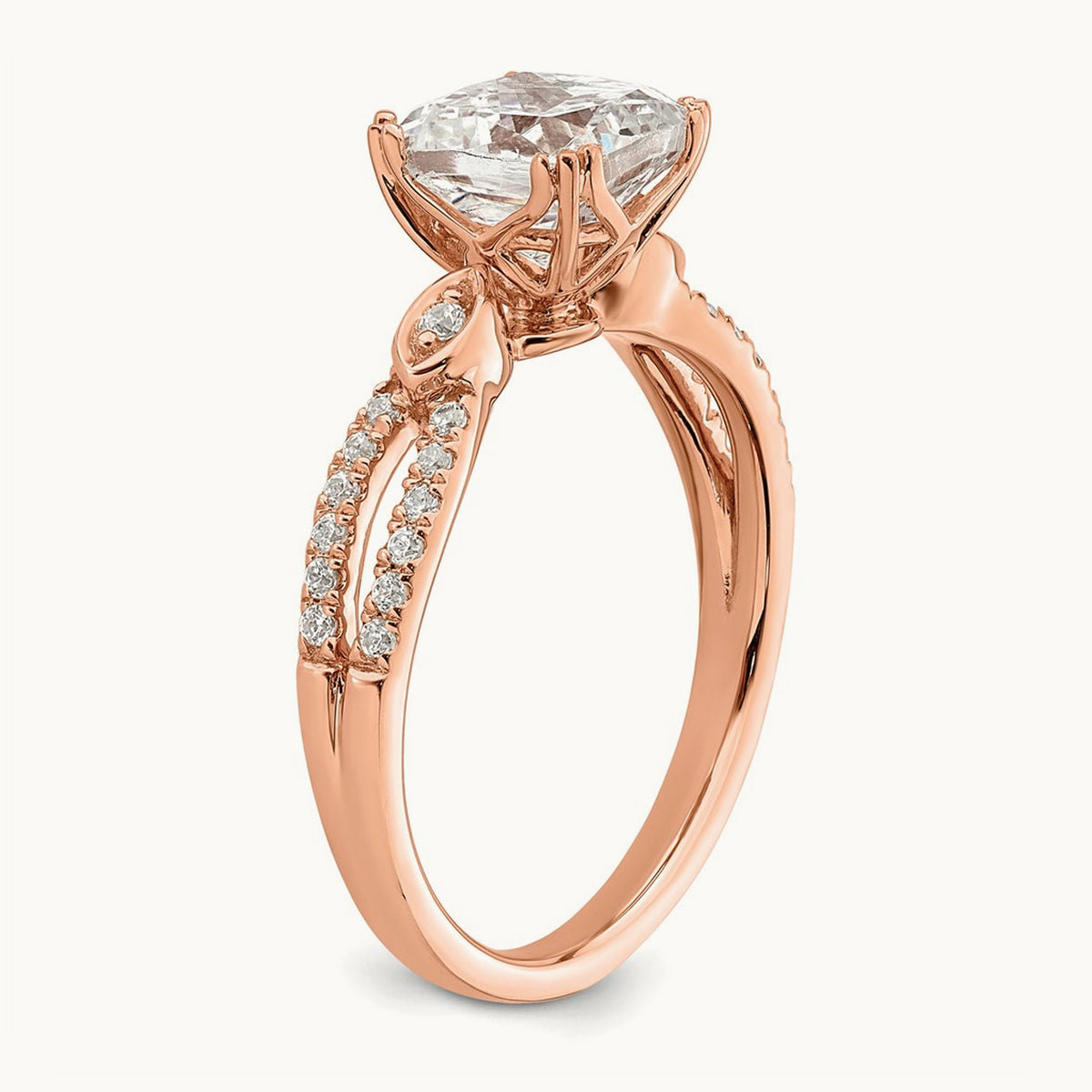 Cushion Semi-Mount Engagement Ring — 1 1/2 ct, 7