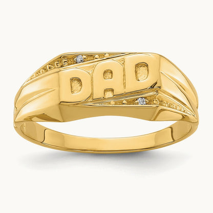 AA Diamond men's ring, 14K