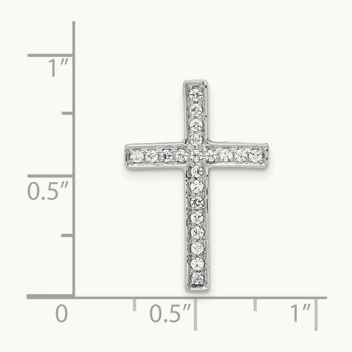 Diamond Cross Slide Pendant — photo set