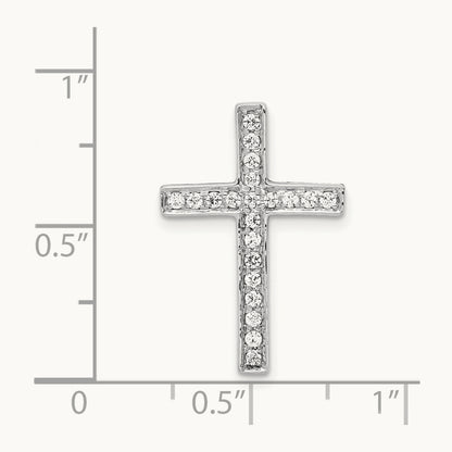 Diamond Cross Slide Pendant — photo set