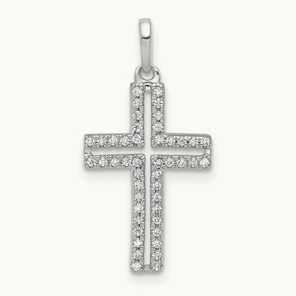 1/8ct. Diamond Cross Pendant — photo set