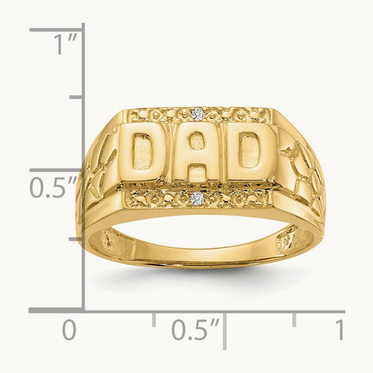 AA Diamond men's ring, 14K