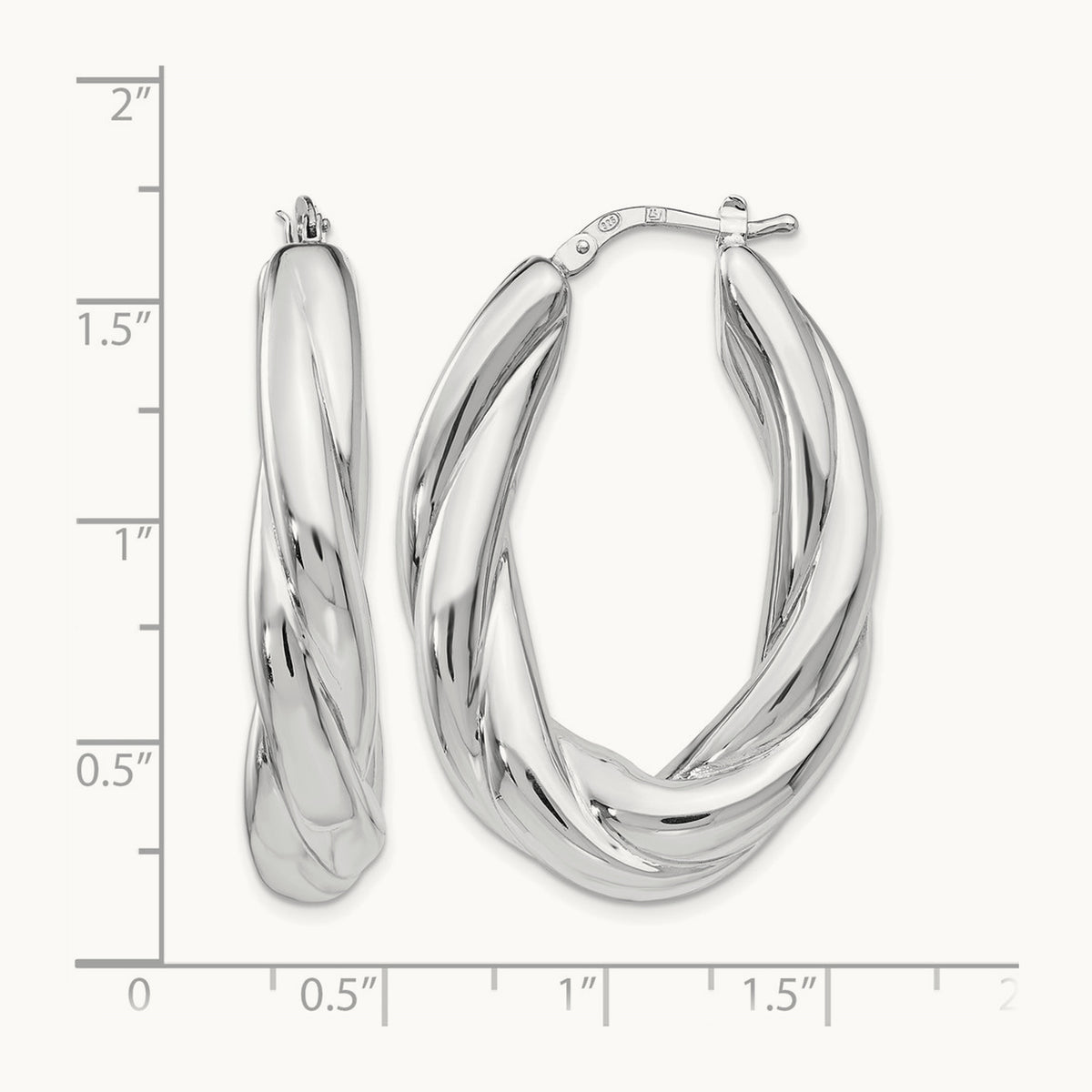 RH- Polished Hoop Earrings — Leslie's — photo set