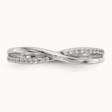 Diamond Band, 14K White Gold