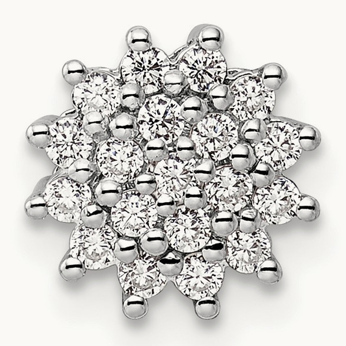 Chain Slide Pendant, 0.25 ct tw Lab-Grown Diamond — 14K White Gold