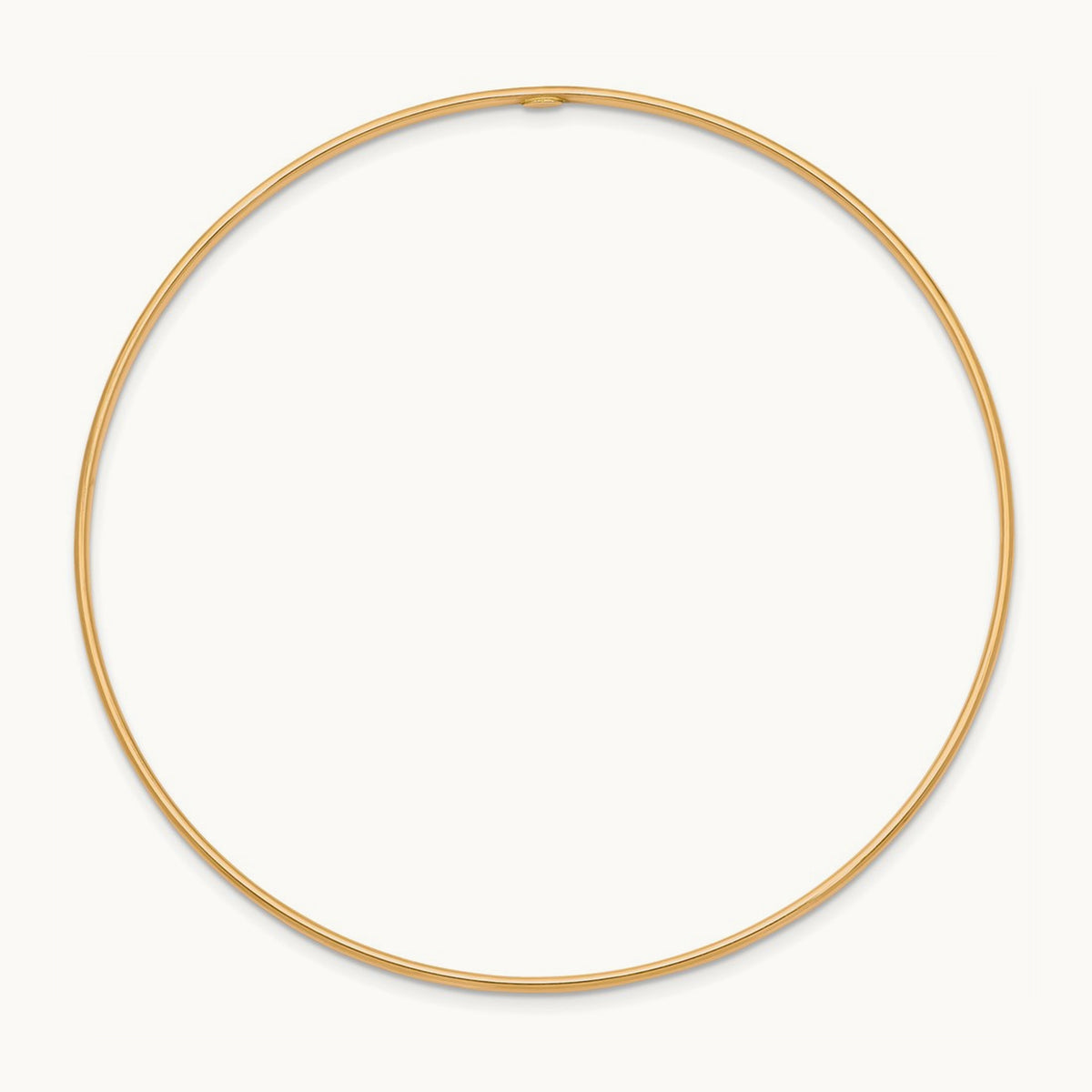 Polished Slip-on Bangle Bracelet — 14K Yellow Gold