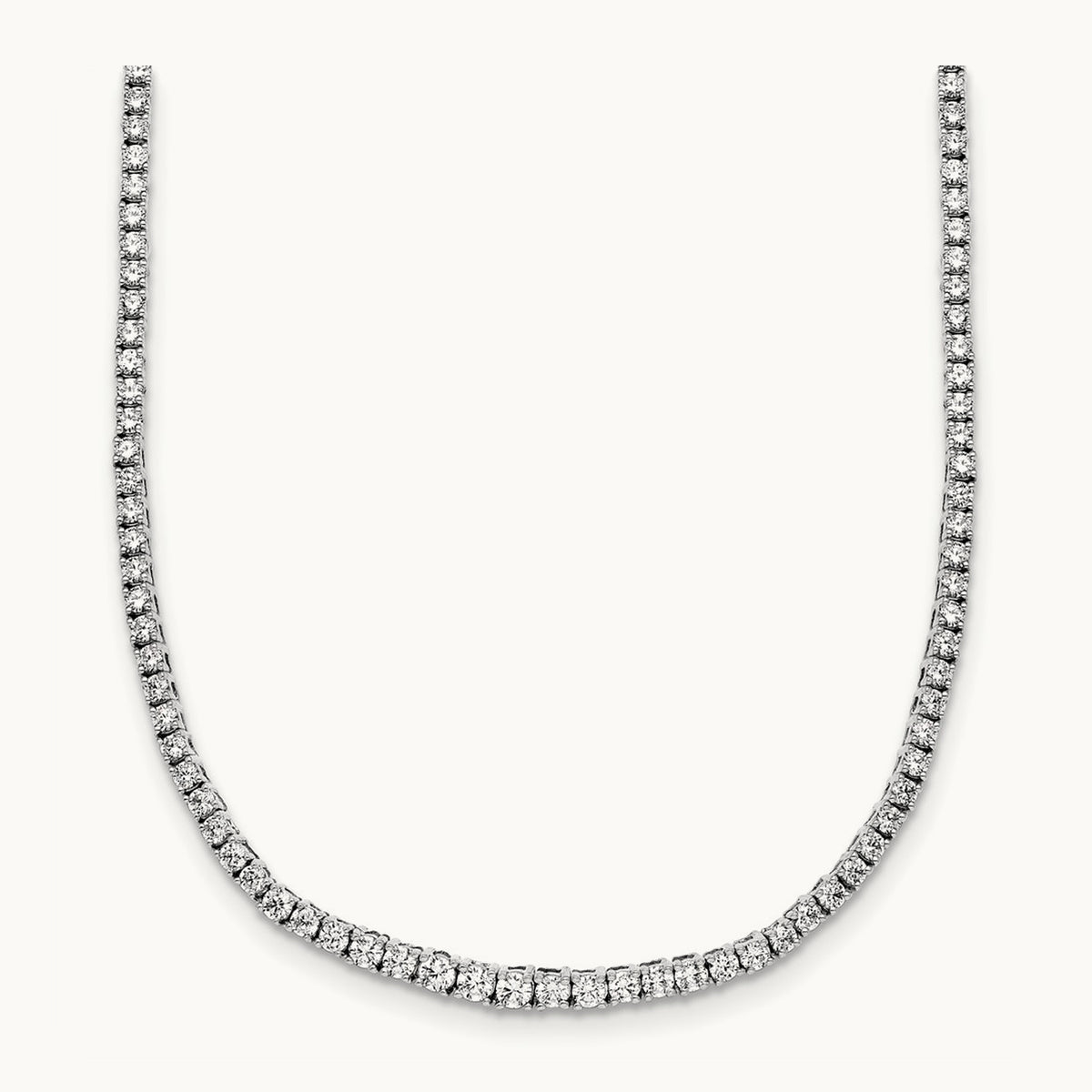 Graduated Tennis Necklace, 5.00 ct tw Lab-Grown Diamond