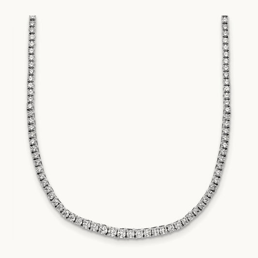 Graduated Tennis Necklace, 5.00 ct tw Lab-Grown Diamond