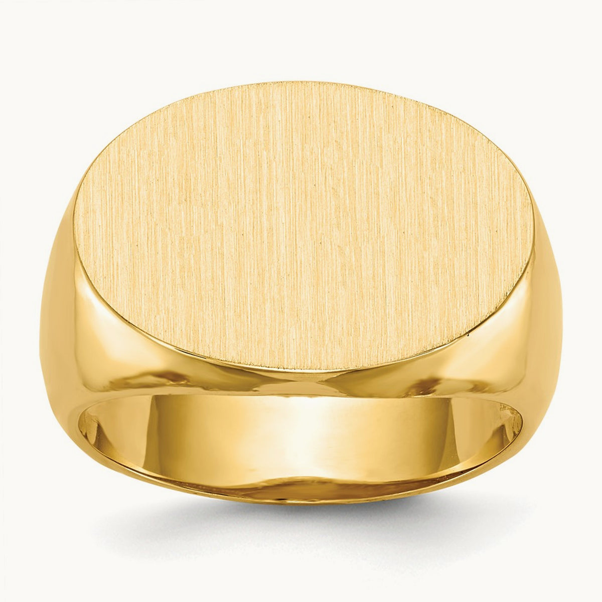 Open Back Mens Signet Ring — photo set