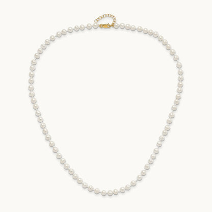 4- FW Cultured Pearl 5 w/1 ext Bracelet 14 w/1 ext Neck Earring Set, 5mm, 14K