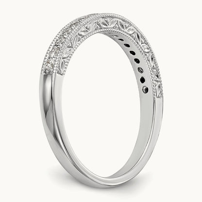 Diamond Wedding Band, 14K White Gold