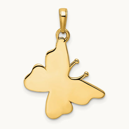 and Diamond-cut Fancy Butterfly Pendant — photo set