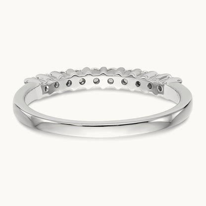 10-Stone Diamond Band, 14K White Gold