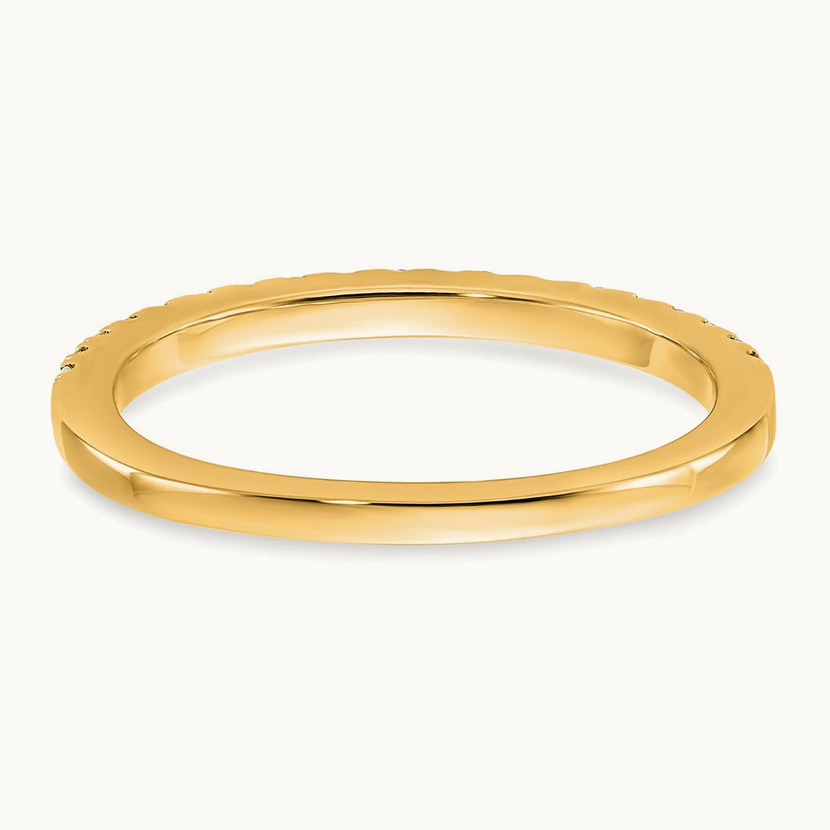 Diamond Wedding Band — 14K Yellow Gold, 7