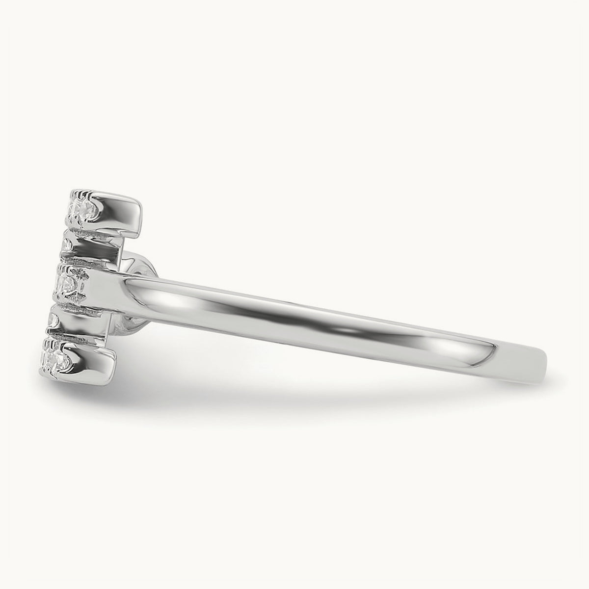 Initial E Adjustable Ring, 0.20 ct tw Lab-Grown Diamond