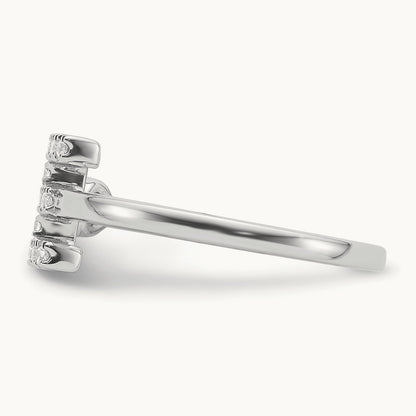 Initial E Adjustable Ring, 0.20 ct tw Lab-Grown Diamond