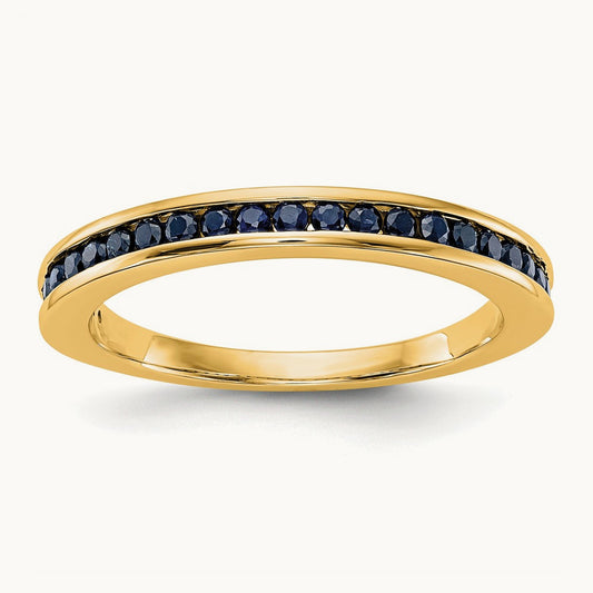 Sapphire Band — 14K Yellow Gold, 7