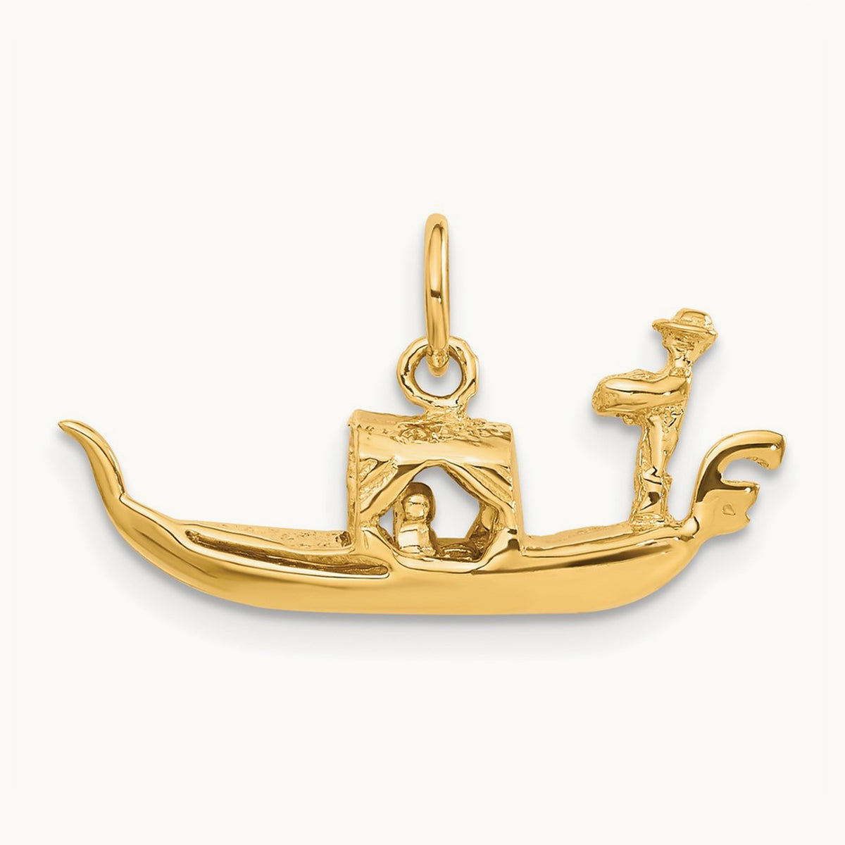 3D Gondola Charm, 14K