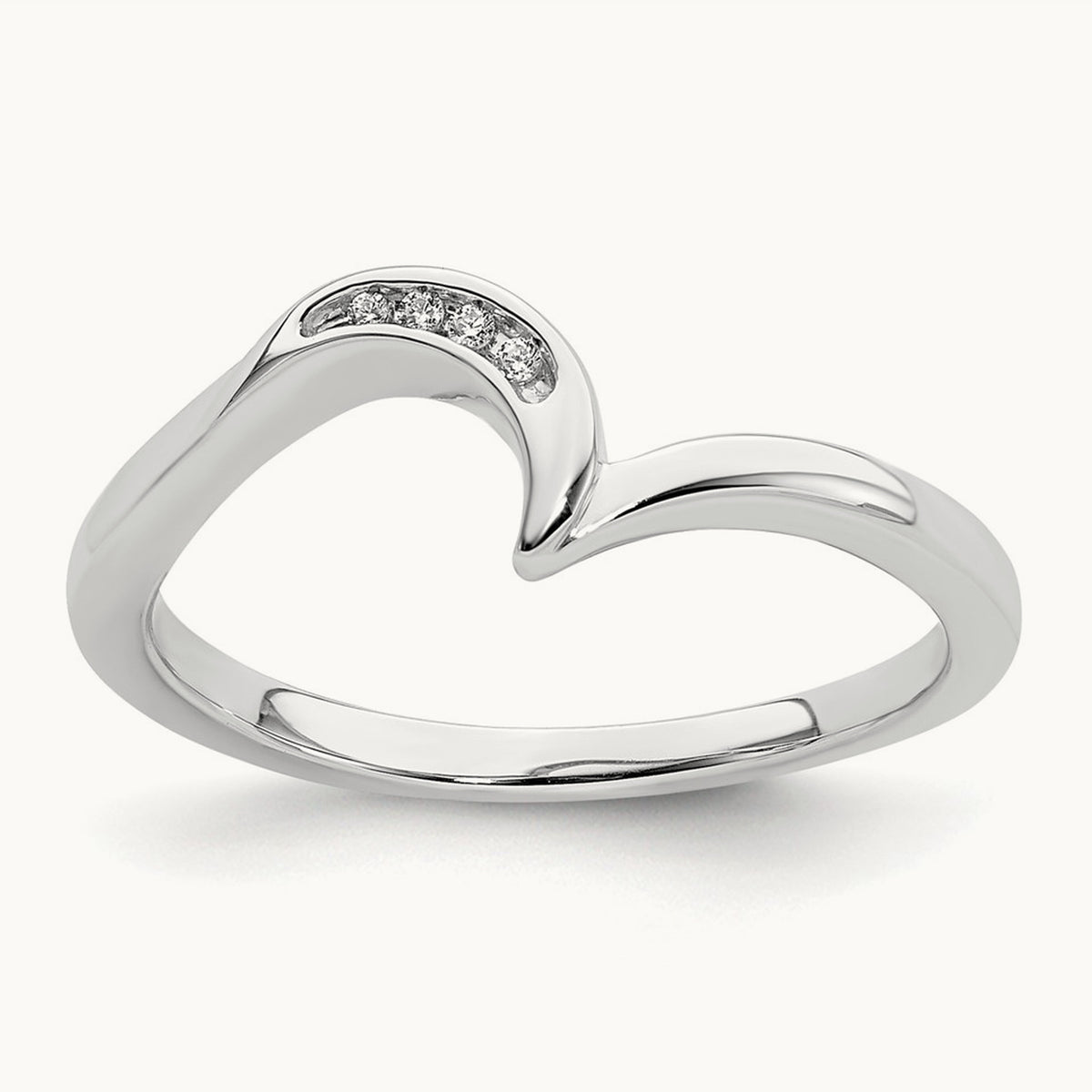 Contoured Diamond Band — photo set