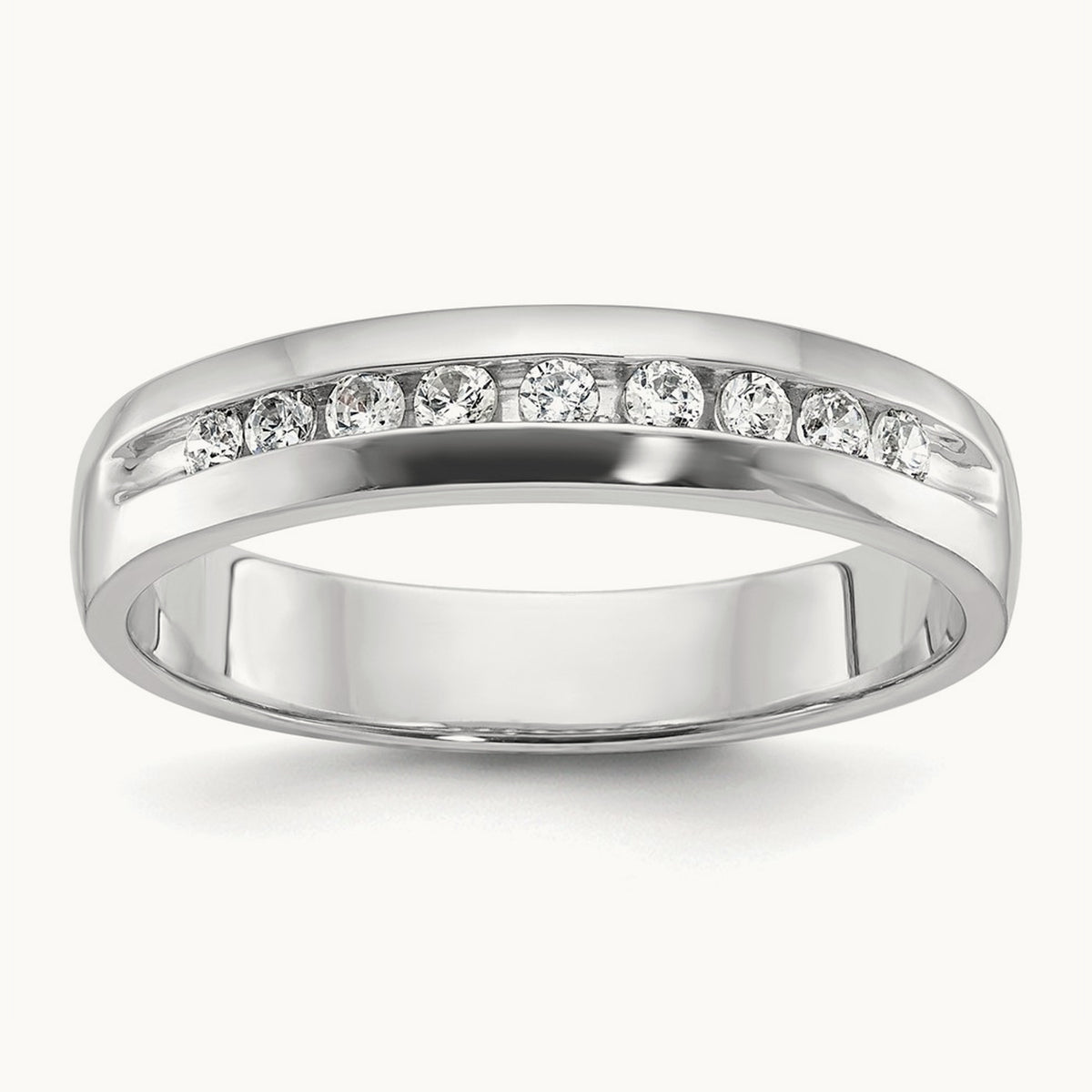 9 Stone Men's Ring, 0.25 ct tw Lab-Grown Diamond