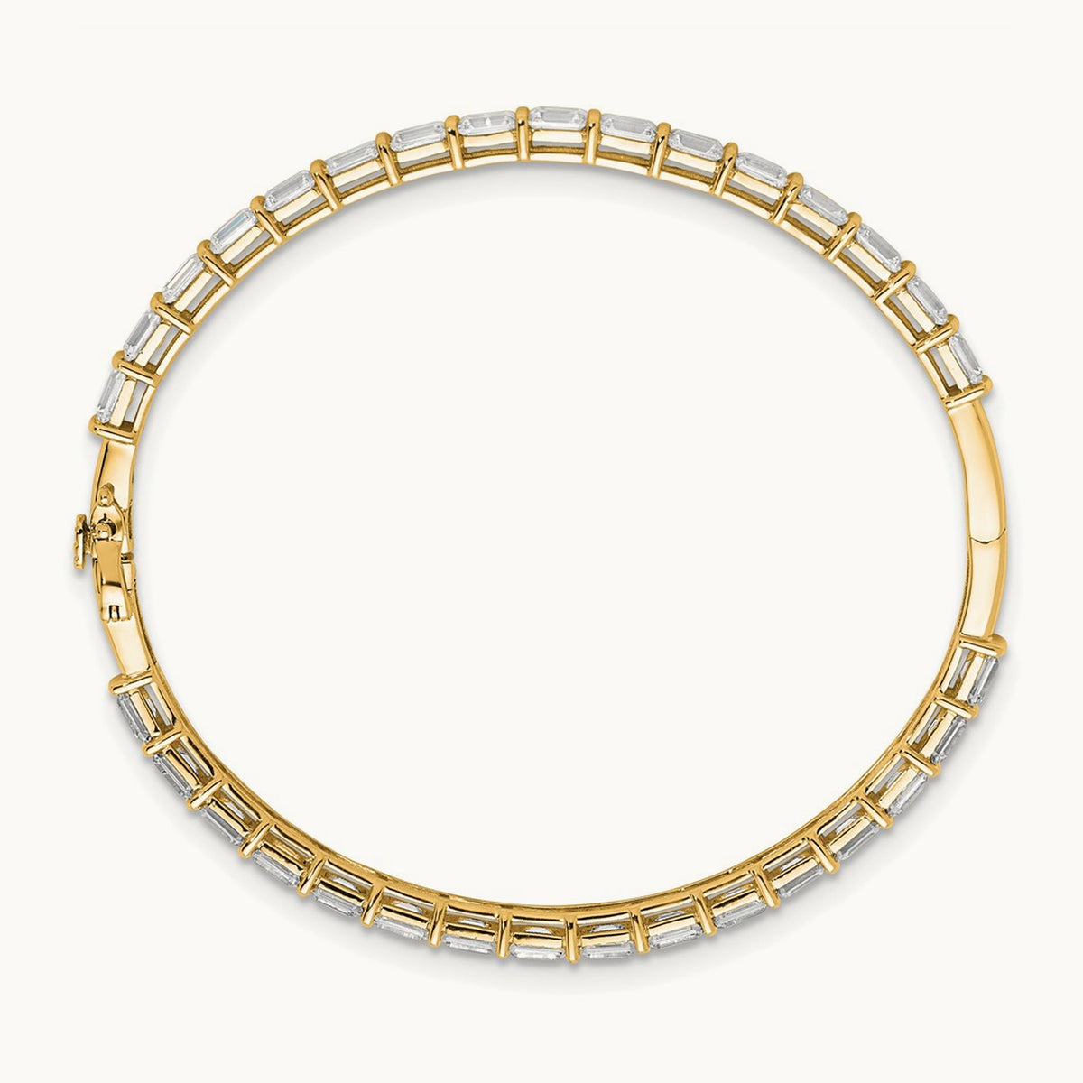 TO Bangle, 7.50 ct tw Lab-Grown Diamond — 14K Yellow Gold