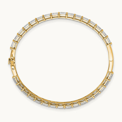 TO Bangle, 7.50 ct tw Lab-Grown Diamond — 14K Yellow Gold