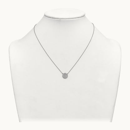 Round Cluster Necklace, 0.50-1.00 ct tw Lab-Grown Diamond