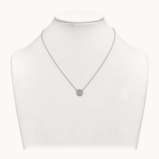 Round Cluster Necklace, 0.50-1.00 ct tw Lab-Grown Diamond