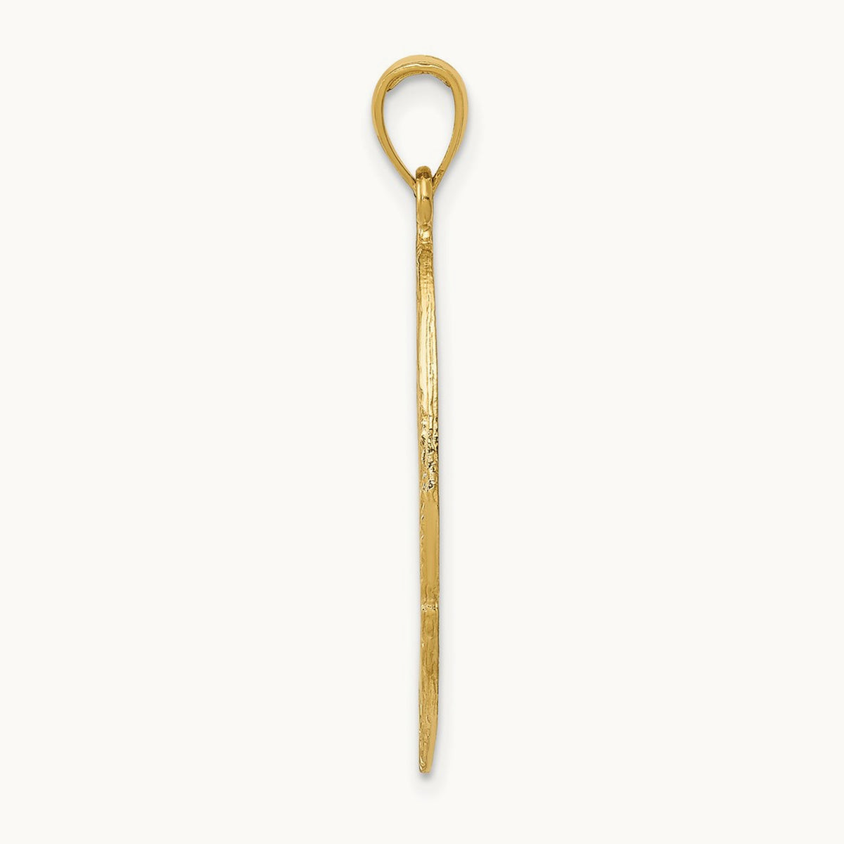 Large Badge Pendant, 14K