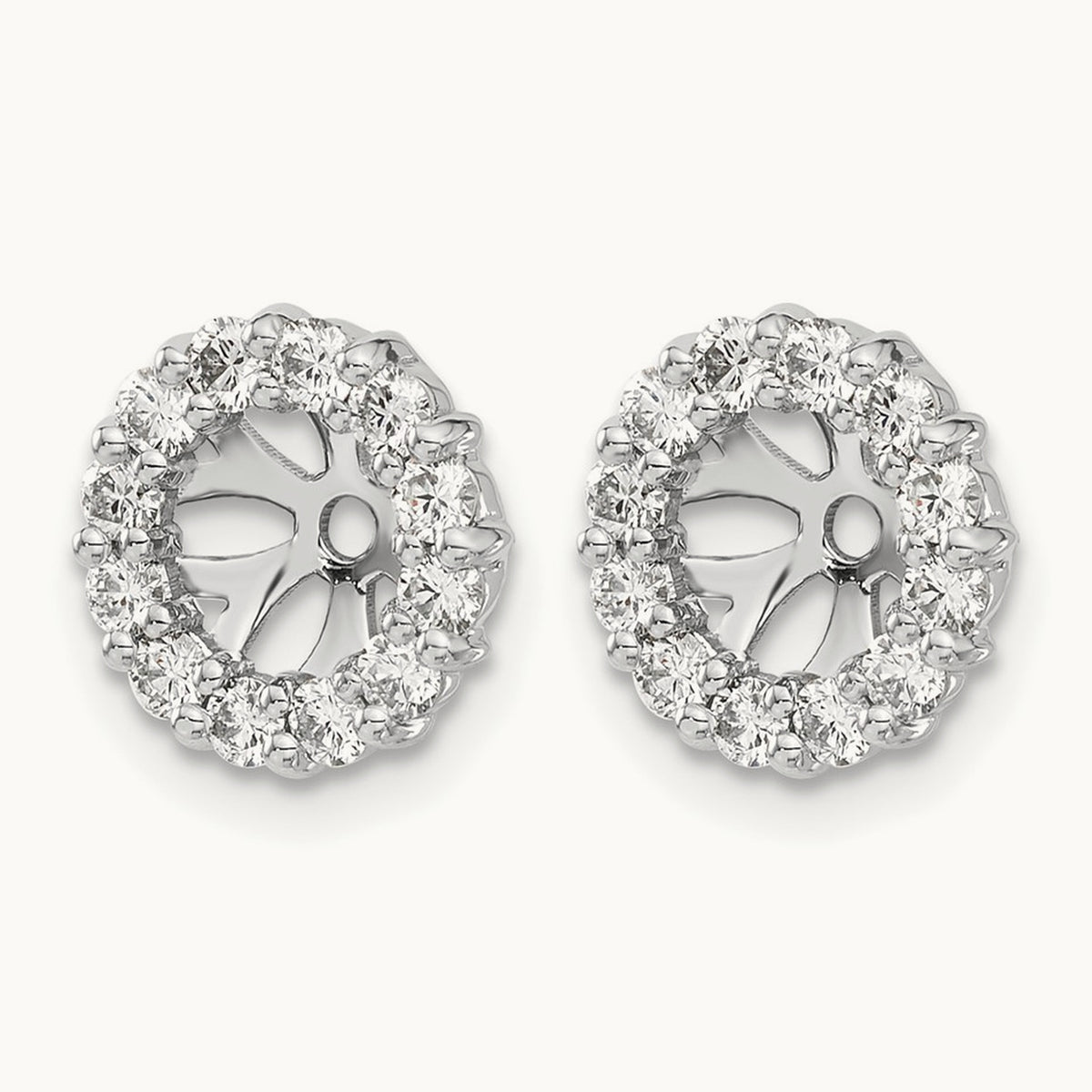 Diamond Earring Jackets, 14K White Gold