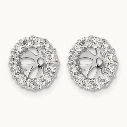 Diamond Earring Jackets, 14K White Gold