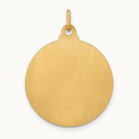 Jesus Medal Pendant, 14K