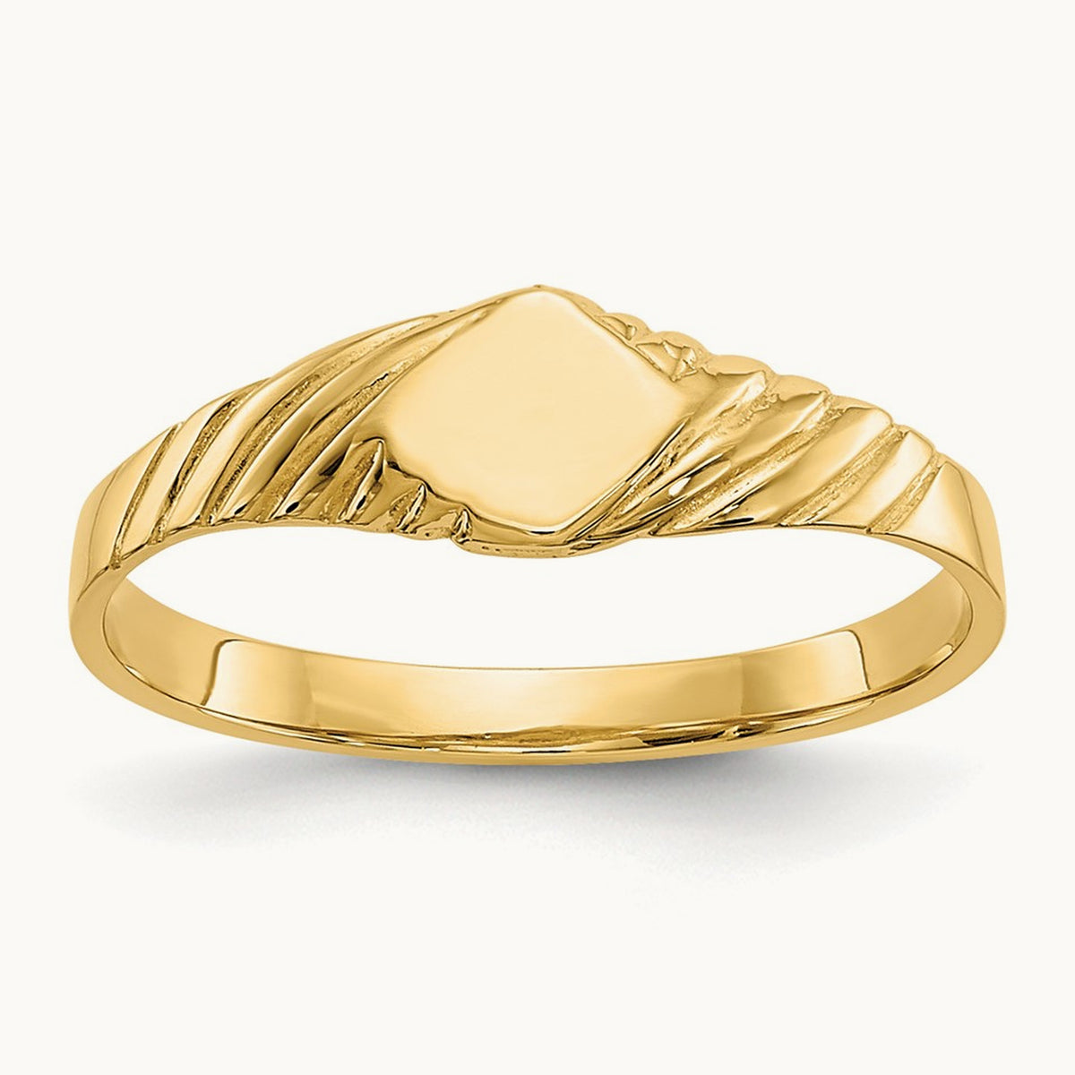 Child's Fancy Signet Ring, 14K