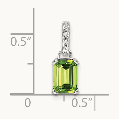 Peridot and Diamond Pendant — photo set