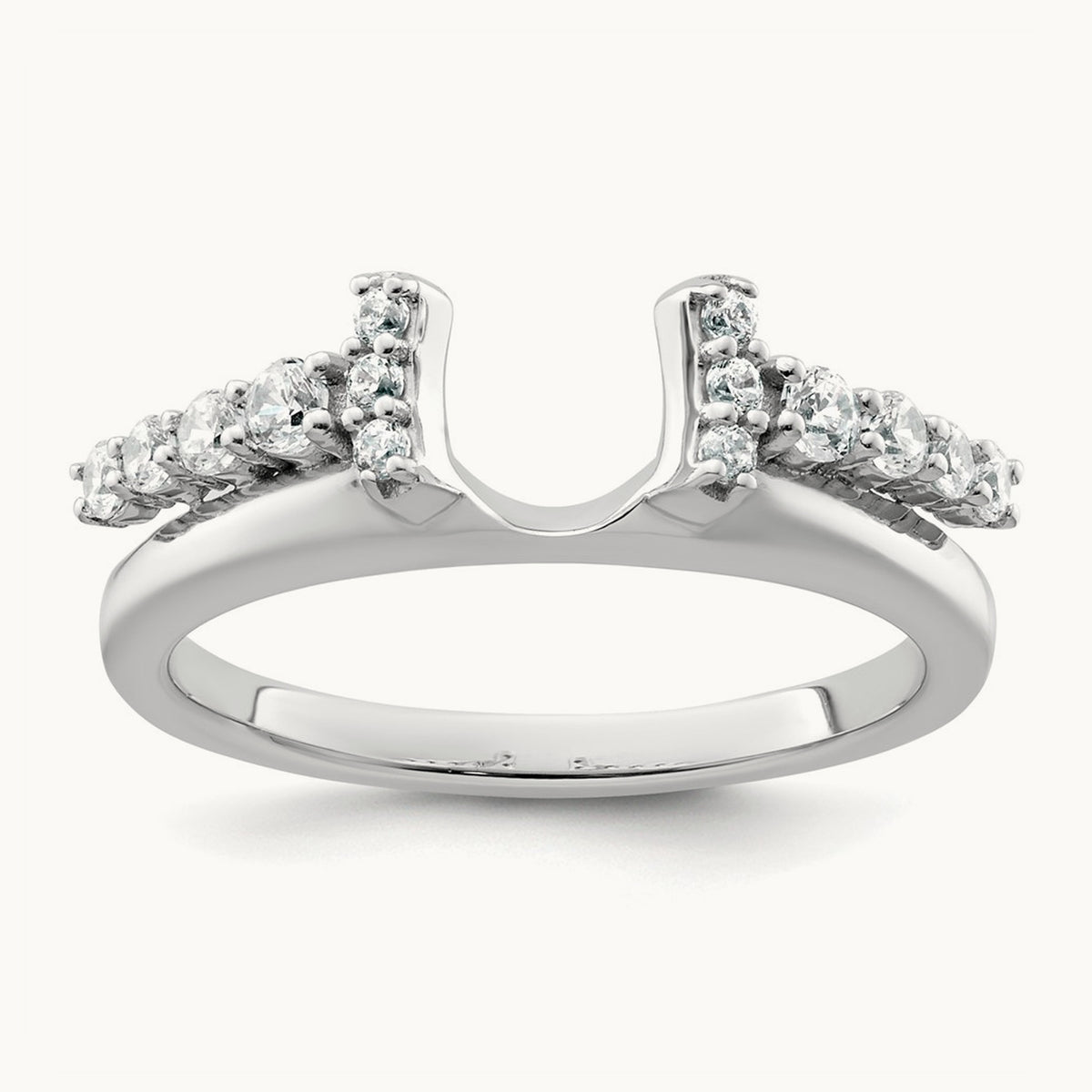 Complete Diamond Wrap Ring — 14K White Gold