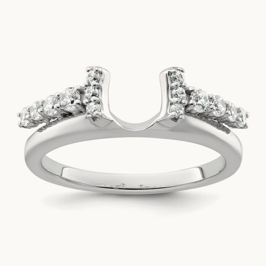 Complete Diamond Wrap Ring — 14K White Gold