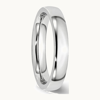 Cobalt Polished Half Round Band — 4mm