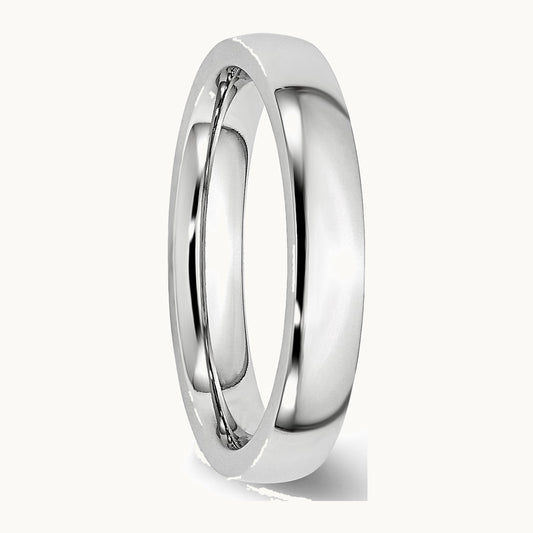 Chisel Cobalt Polished 4mm Half Round Band
